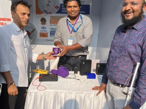 With Goa commissioner for Person with disabilities